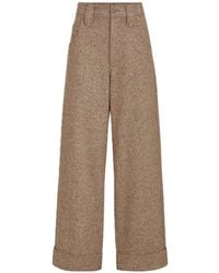Brunello Cucinelli - Tweed Trousers - Lyst