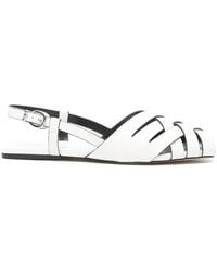 MICHAEL Michael Kors - Mk Irene Woven Leather Slingback Sandal - Lyst
