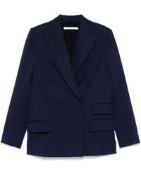 Another Tomorrow - Relaxed Double Breasted Jacket - Lyst