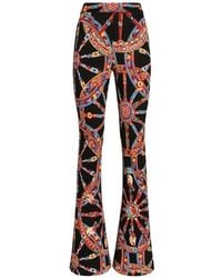 Dolce & Gabbana - Carretto-Print Viscose Jersey Leggings - Lyst