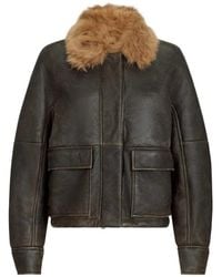 Brunello Cucinelli - Shearling Jacket With Monili - Lyst