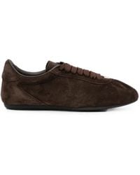 Dolce & Gabbana - Logo-Plaque Suede Sneakers - Lyst