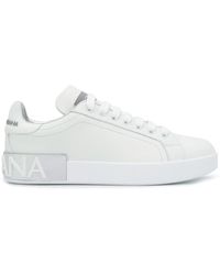 Dolce & Gabbana D_portofino leather Sneakers - White