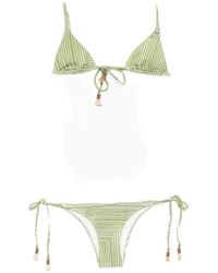 Labyrinth String Lenny Niemeyer Triangle Rope Bikini in White | Lyst