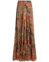 Etro - Silk Mini Skirt - Lyst