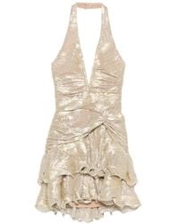 PATBO - Ruffled V-Neck Mini Dress - Lyst