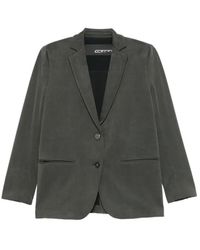 Rrd - Cupro Boyfriend Jacket - Lyst