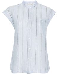 Peserico - Striped Linen Shirt - Lyst
