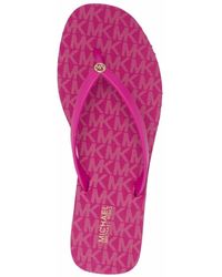 mk flip flop stripe eva