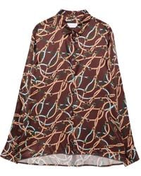 Robert Friedman - Chain-Print Long-Sleeve Shirt - Lyst