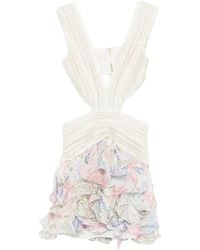 PATBO - Robe Volantée À Fleurs - Lyst
