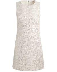 Alice + Olivia - Cade Embellished Sleeveless Shift Dress - Lyst