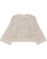 Brunello Cucinelli - Open-Knit Jumper - Lyst