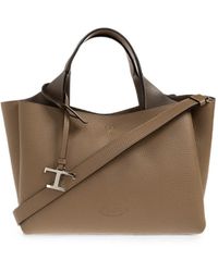 Tod's - T Timeless Mini Leather Tote Bag - Lyst