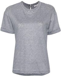 Peserico - T-Shirt A Righe - Lyst