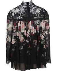 Zimmermann - Hypnotic Lace Yoke Blouse - Lyst