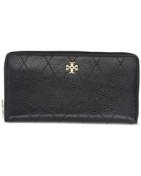 Tory Burch - Charlie Quilted Leather Wallet - Lyst