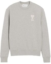 Ami Paris - Ami De Coeur Logo-Patch Sweatshirt - Lyst