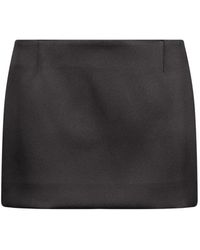 Wardrobe NYC - Rhw Duchess Micro Mini Skirt - Lyst