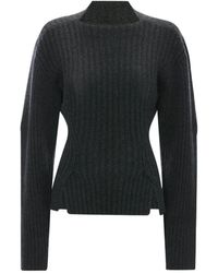 Victoria Beckham - Ribbed-Knit Sweater - Lyst