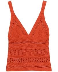 Alpha Studio - Crochet Top - Lyst