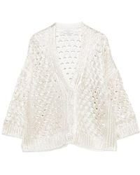 Peserico - V-Neck Cardigan - Lyst
