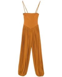 Zimmermann - Luna Pleated-leg Jumpsuit - Lyst