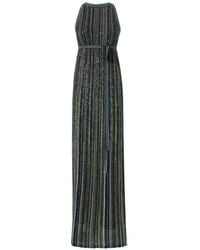 Missoni - Long Striped Knit Dress With Sequins - Lyst
