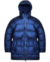 Rains - Alta Long Puffer String Jackrt - Lyst