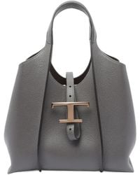 Tod's - T Timeless Shopping Bag In Leather Mini - Lyst