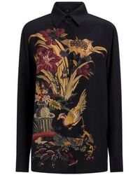 Etro - Printed Silk Shirt - Lyst