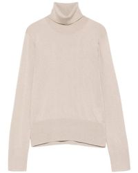 Alpha Studio - High Neck Sweater - Lyst