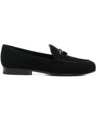 Tory Burch - Lock Suede Loafers - Lyst
