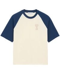 Ami Paris - Two Tone Tee - Lyst