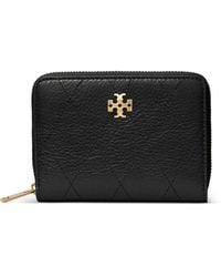 Tory Burch - Charlie Quilted Zip-Around Wallet - Lyst