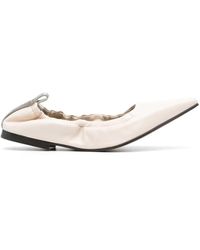 Brunello Cucinelli - Pointed-Toe Ballerina Shoes - Lyst