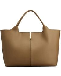 Tod's - Logo Engraved Medium Shopping Bag - Lyst