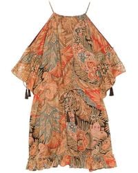 Etro - Short Dress With Ruffles And Laces - Lyst