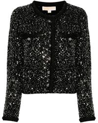 MICHAEL Michael Kors - Sequin-Embellished Cardigan - Lyst