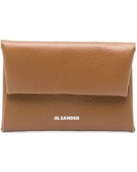 Jil Sander - Suede Leather Wallet - Lyst
