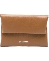 Jil Sander - Suede Leather Wallet - Lyst