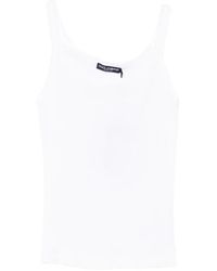 Dolce & Gabbana - Embroidered Logo Tank Top - Lyst