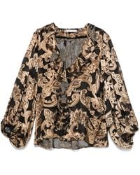 Alice + Olivia - Paisley-Print Shirt - Lyst