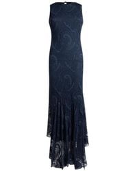 Etro - Robe Longue En Jersey Burnout Mélangé De Coton À Motif Paisley - Lyst