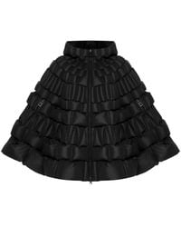 RAXXY - Hooded Puffer Cape - Lyst