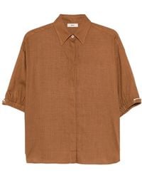 Herno - Camicia Con Maniche Elasticizzate - Lyst