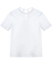 Carven - Fitted T-shirt In Double Satin - Lyst