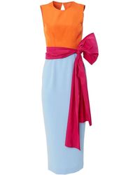 Carolina Herrera - Color Block Dress - Lyst