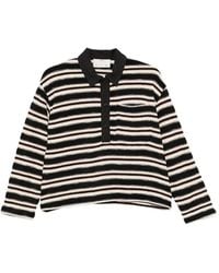 Song For The Mute - Nomas Stiped Knit Polo - Lyst