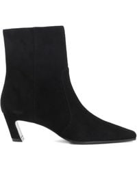 Stuart Weitzman - 50Mm Suede Zip-Fastening Boots - Lyst